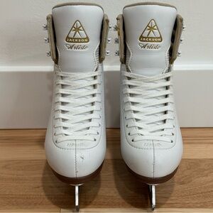 Jackson Ultima Artiste JS1791 Girls Ladies White Figure Ice Skates Size 3 B